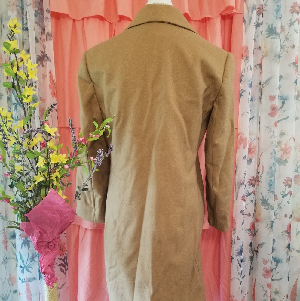🌻🌺🌻VINTAGE JONATHAN MICHAEL LAMBSWOOL LONG COAT - Picture 2 of 7